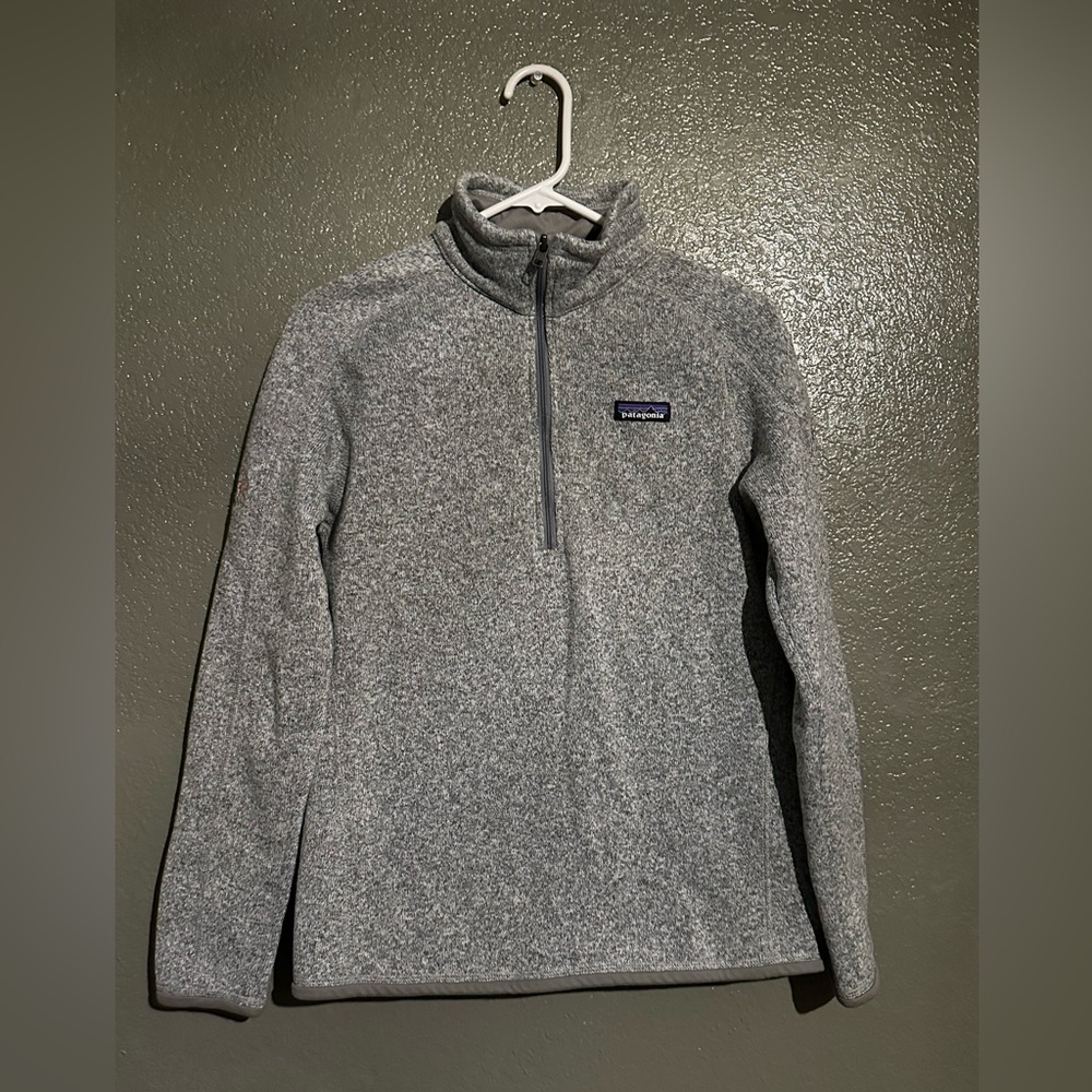 Patagonia Gray Half-Zip Fleece Pullover